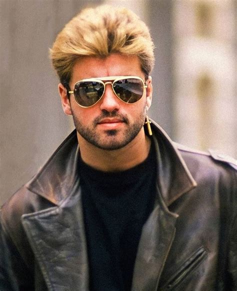 george michael 80s look.